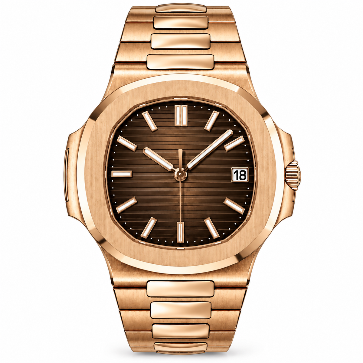 Nautilus Rose Gold – Chocolate Dial