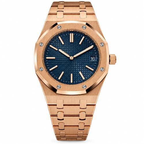 Royal Oak Rose Gold Blue Dial